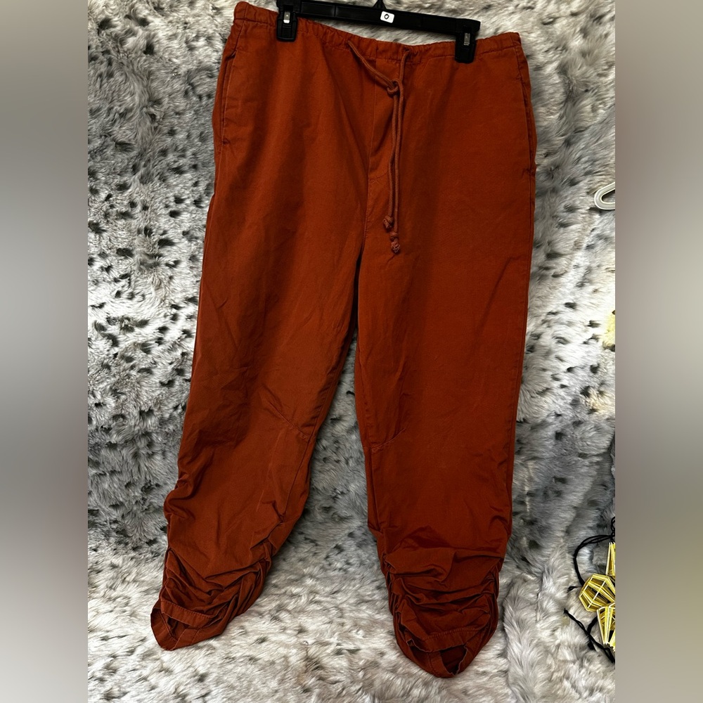 283. Free People Myrrh Terracotta Orange Parachute Boho sz small oversized - Picture 3 of 10